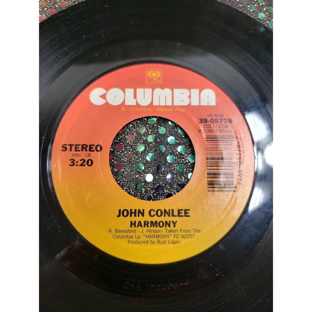 JOHN CONLEE - HARMONY / SHE TOLD ME SO - COLUMBIA 38-05778 - 45 Record VG M2
